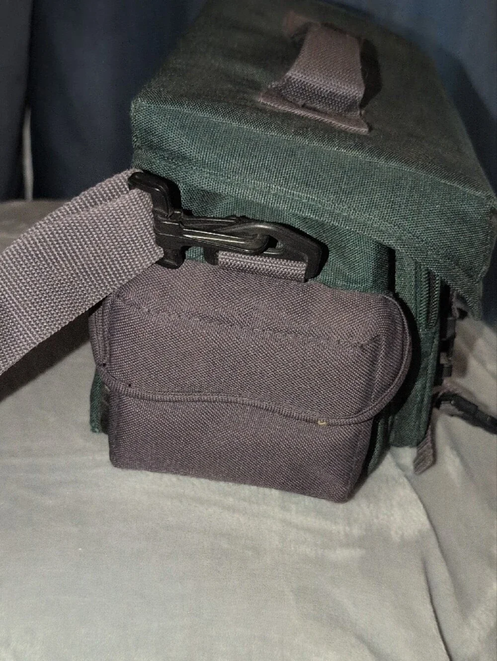 Ryka Black And Green Camera Bag Vintage
